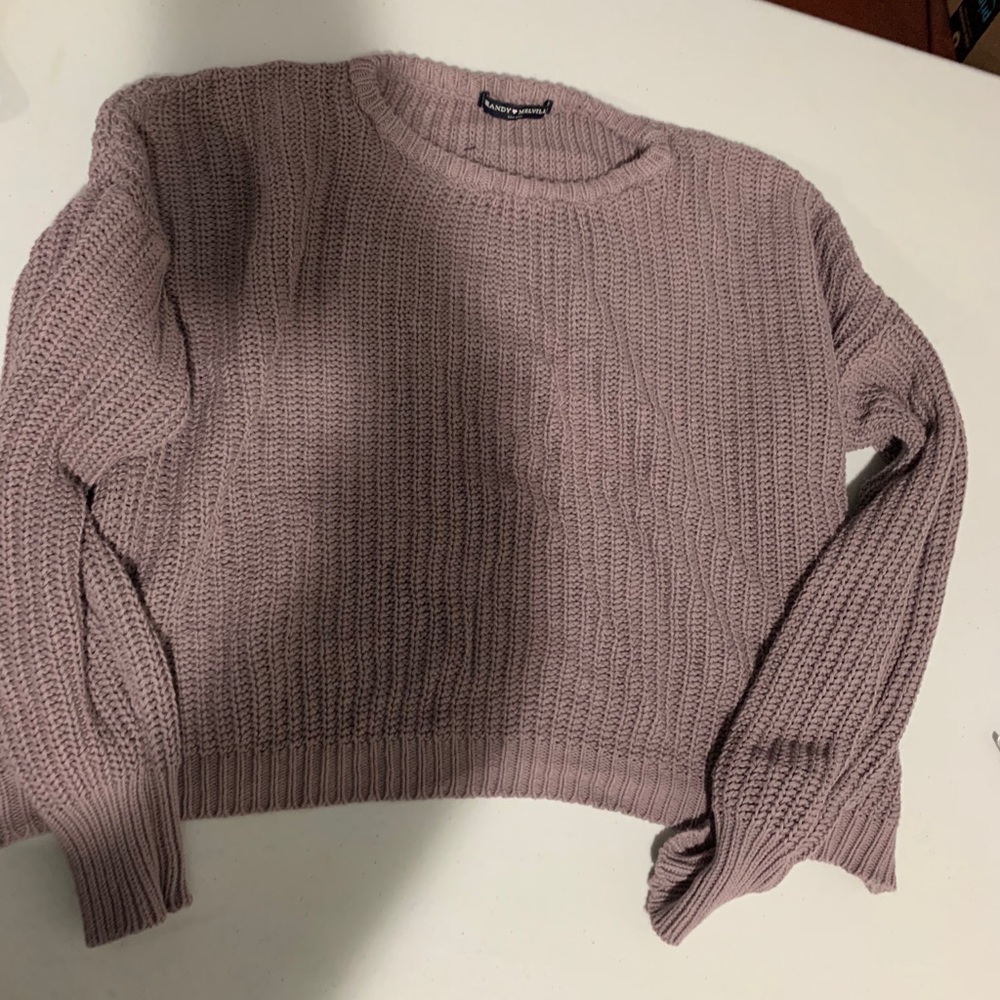 brandy melville cropped knit sweater